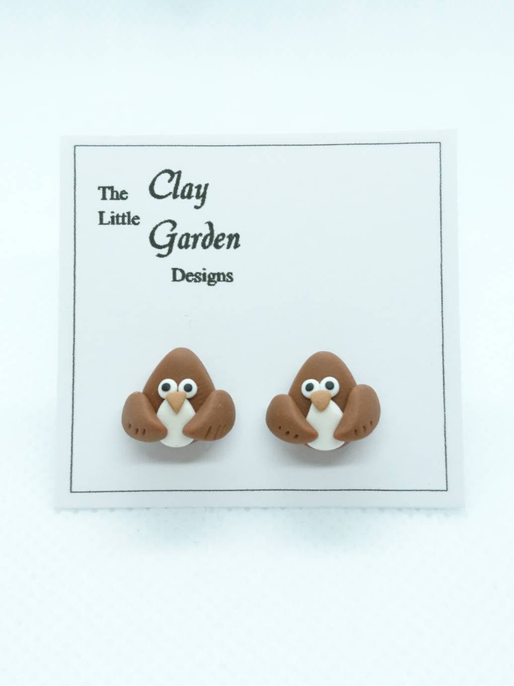 Owl earrings - made from polymer clay (Fimo)