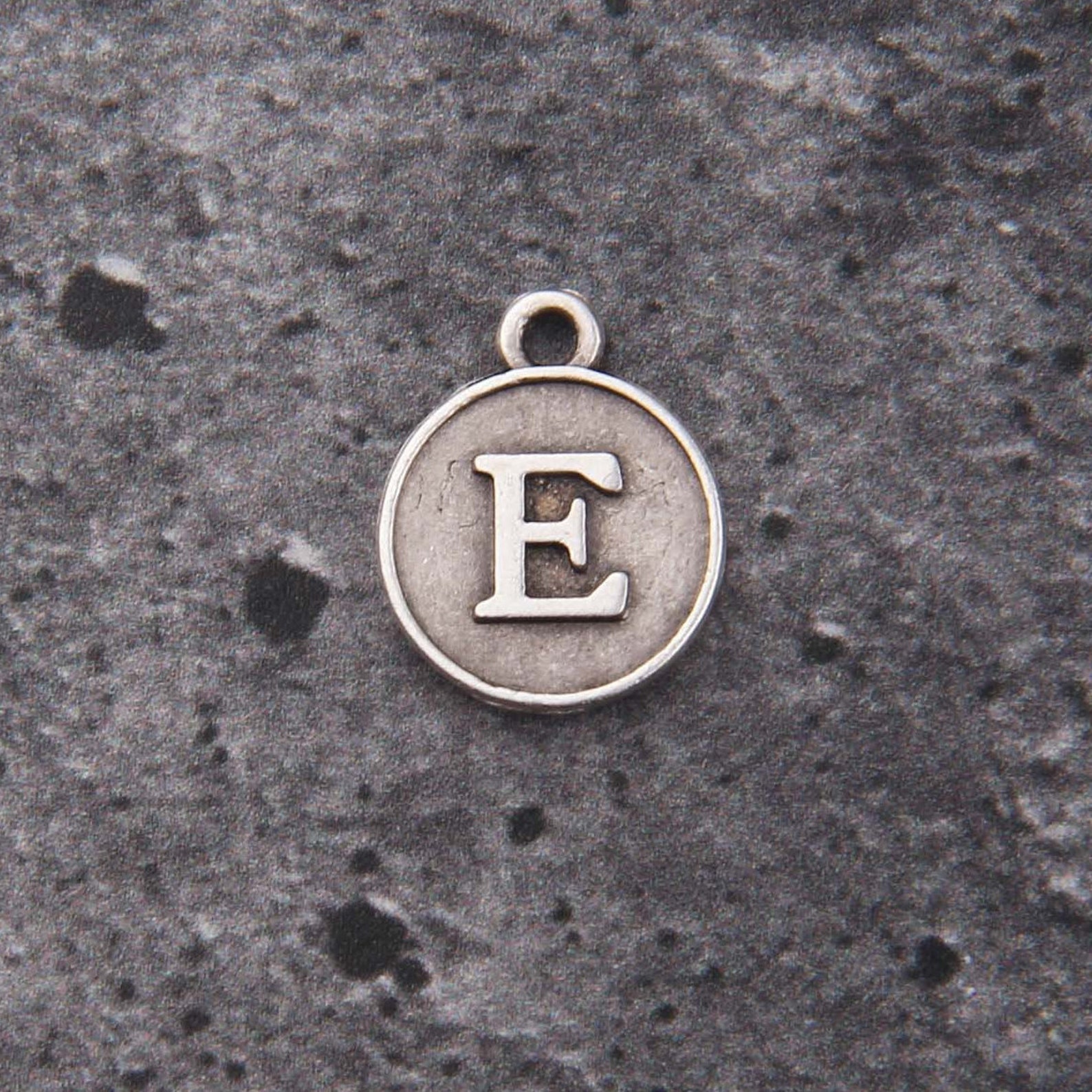 Letter E Charm Letter Charms Alphabet Charms Silver Letter Etsy