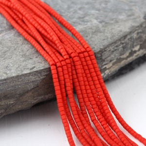 Afghanische Seed Beads, Heishi afghanische Steinperlen, Handgeschliffene Steinperlen, Ethnische Steinperlen, 1 Strang - ca. 13 Zoll, 2-2,5mm // BD-015