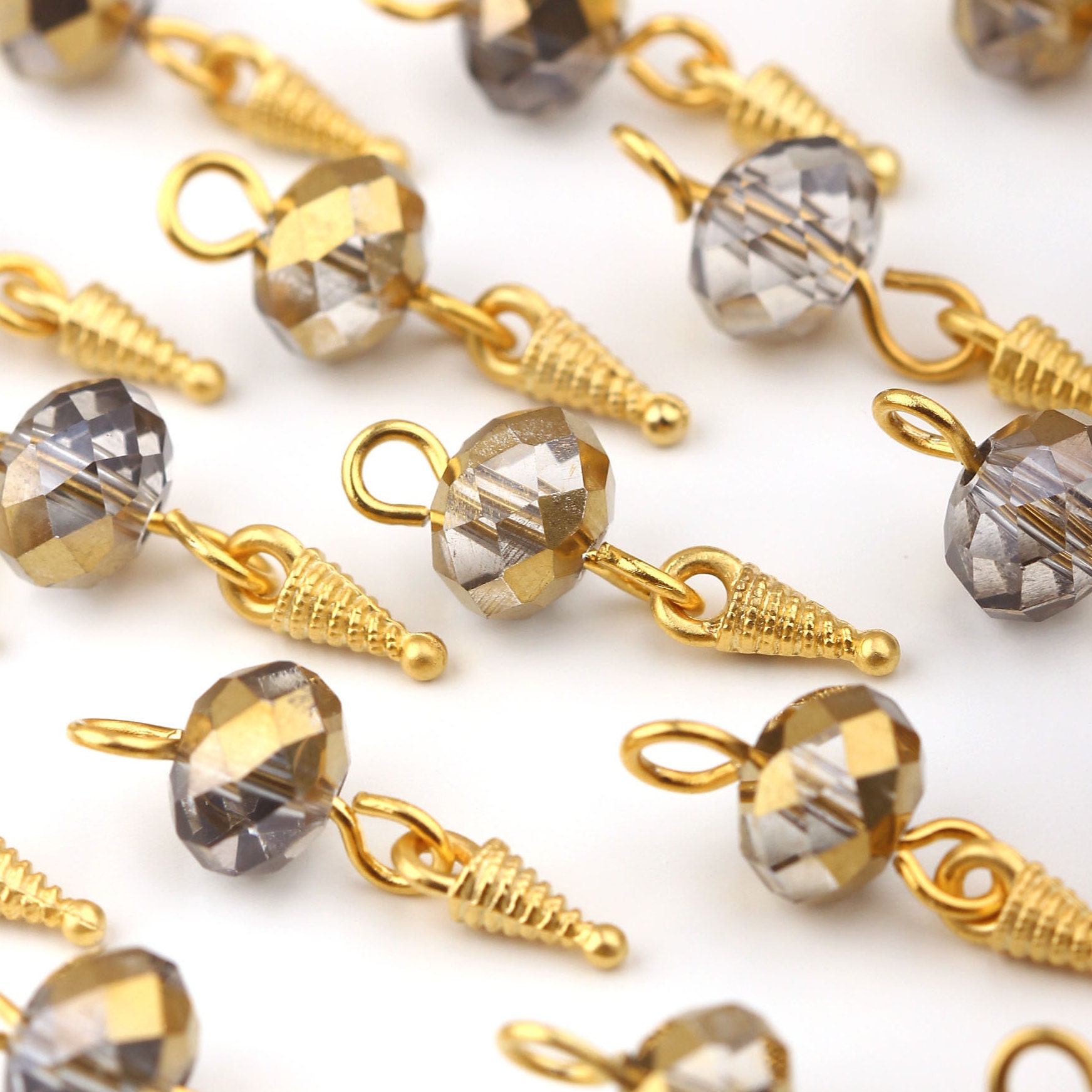 Beaded Dangle Charms Beaded Charms Bead Dangles 8mm Bead Etsy