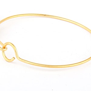 Bangle Bracelet Bar, Gold Cuff Bangle, Cuff Bracelet, Gold Plated, 1 piece // GFND-077