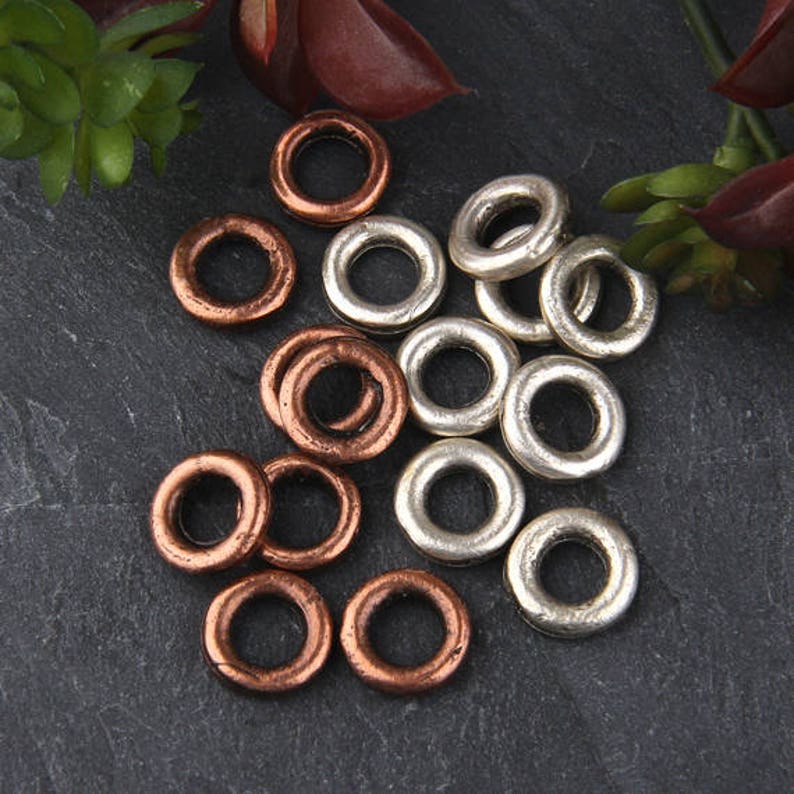 Gold 12mm Round Thick Closed Jump Ring Connector Round Etsy