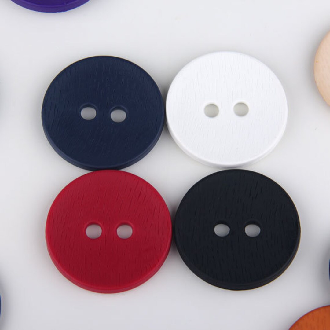 Large Plastic Buttons Large Round Buttons 2 Holes Buttons Etsy
