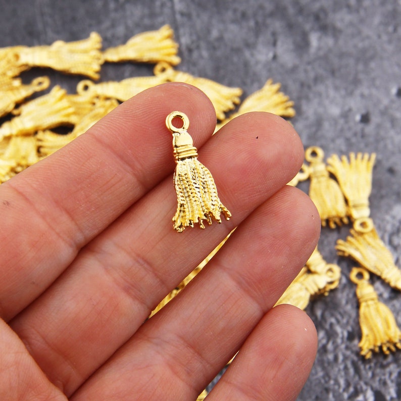 Metal Tassel Charms Zipper Pull Charms Bracelet Tassels Etsy