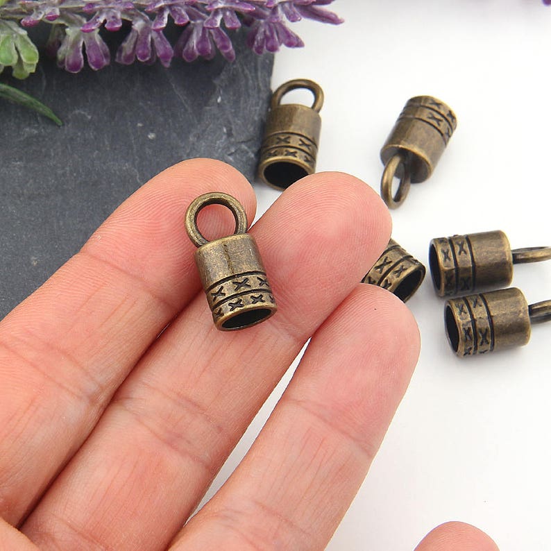 Bronze Cord End Cones Bronze Tassel Caps End Caps Cord End Etsy