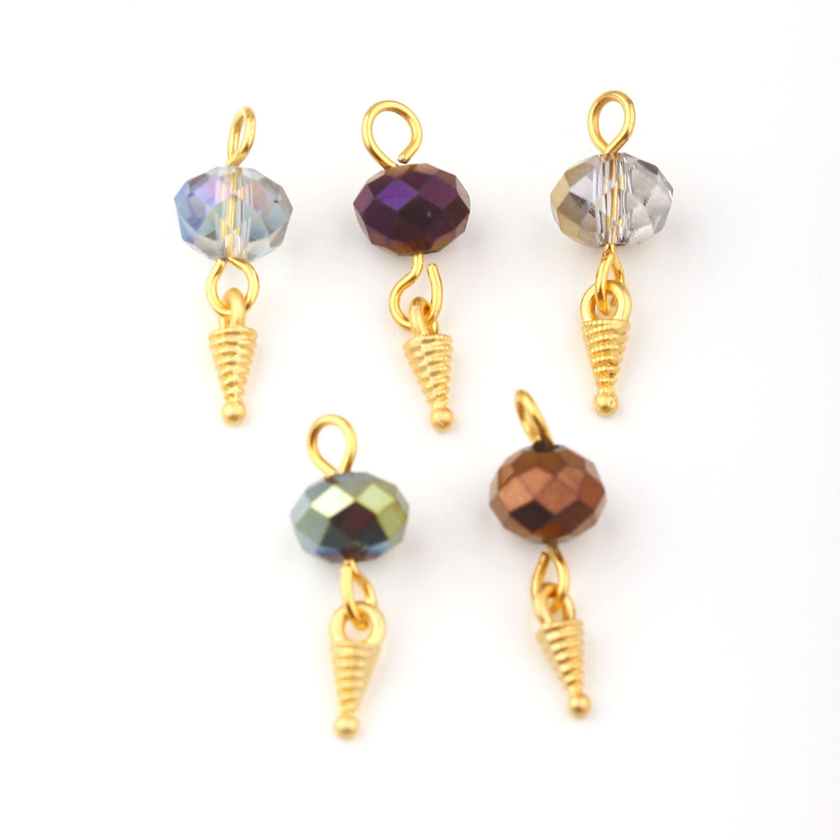 Beaded Dangle Charms Beaded Charms Bead Dangles 8mm Bead Etsy