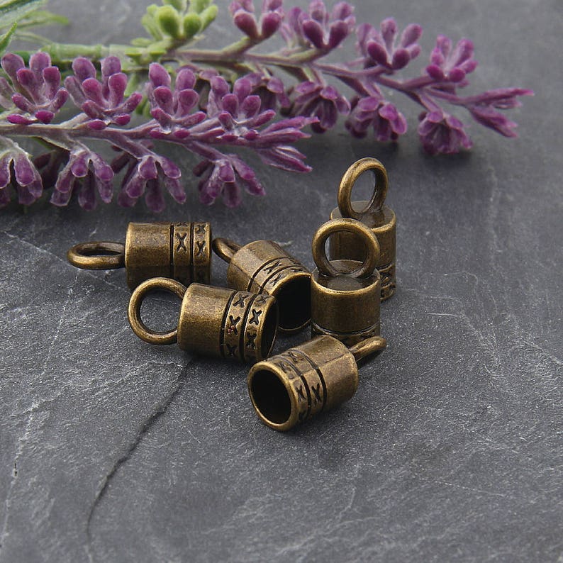 Bronze Cord End Cones Bronze Tassel Caps End Caps Cord End Etsy