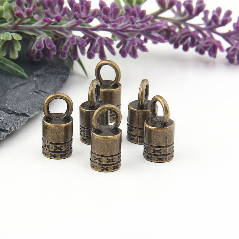 Bronze Cord End Cones Bronze Tassel Caps End Caps Cord End Etsy