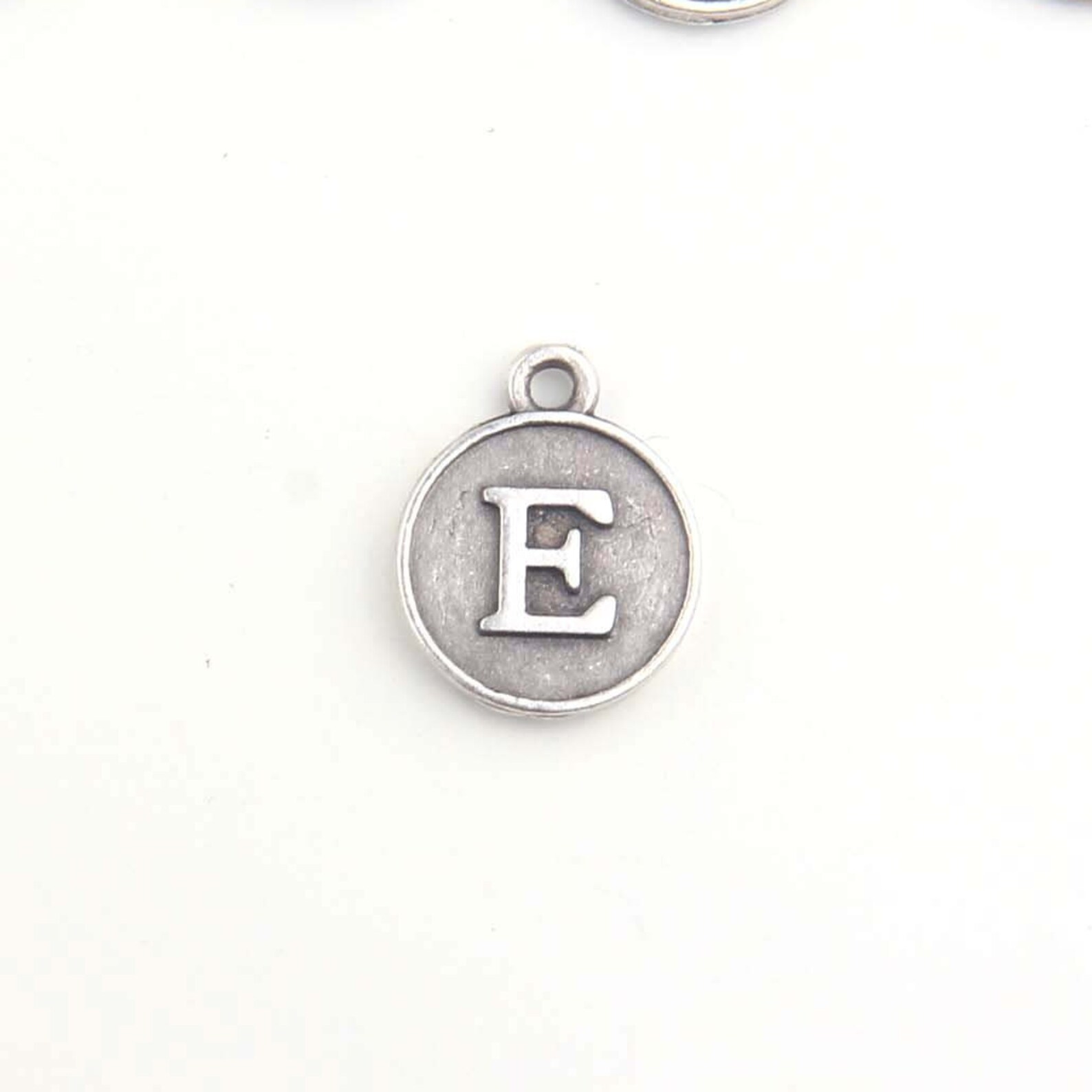 Letter E Charm Letter Charms Alphabet Charms Silver Letter Etsy