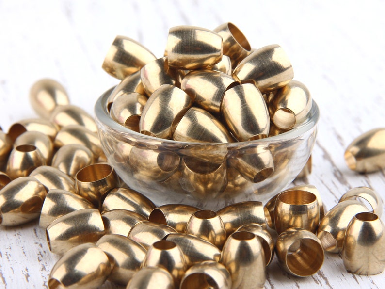 Raw Brass Cone End Cap Tassel Cap Industrial Jewelry Etsy