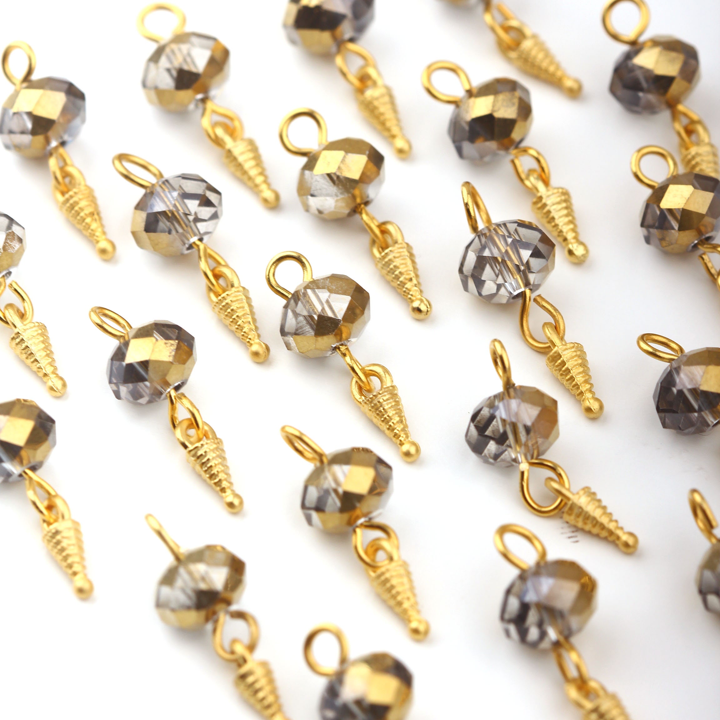 Beaded Dangle Charms Beaded Charms Bead Dangles 8mm Bead Etsy