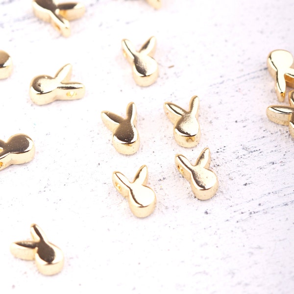 2 Hole Slider Beads Dotted Circle Peach Cry/Rose Gold #6