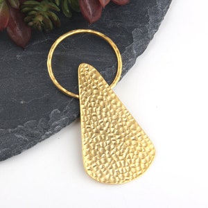 Gold Abstract Pendant, Triangle Pendant, Loop Pendant, Geometric Pendant, Supplies, Necklace Pendant, Jewelry Findings, 1 piece // GP-557