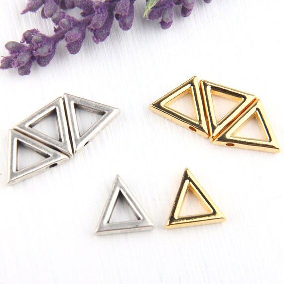 Triangle, Geometrical Mini Silver Pendants, Minimal Jewelry