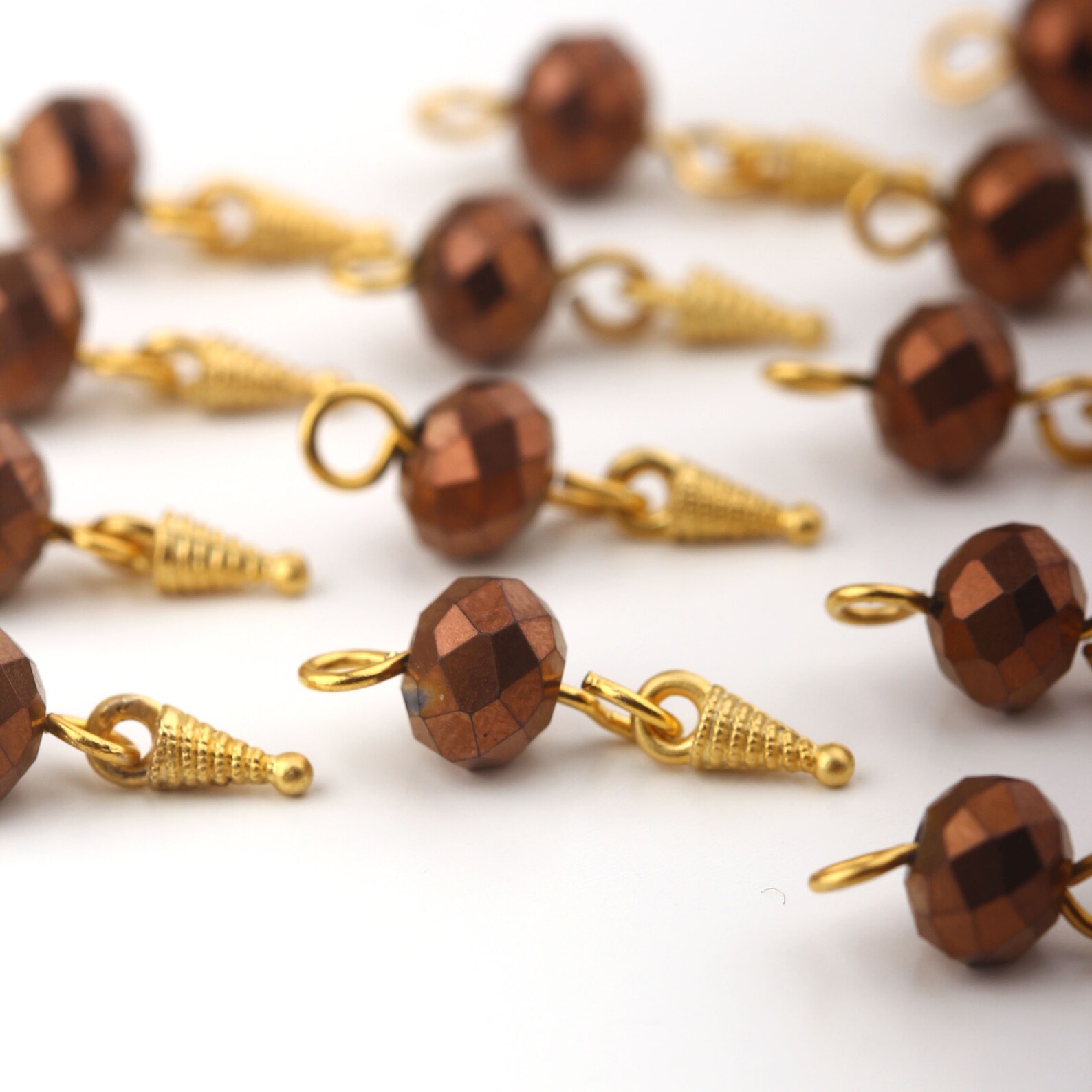 Beaded Dangle Charms Bead Dangles Beaded Charms 8mm Bead Etsy