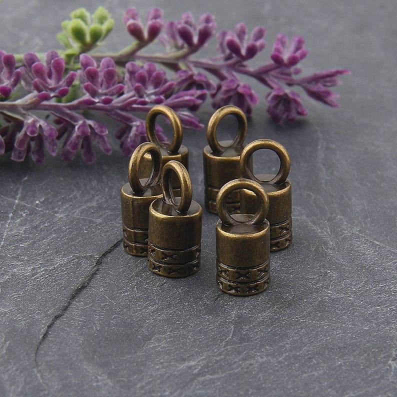 Bronze Cord End Cones Bronze Tassel Caps End Caps Cord End Etsy