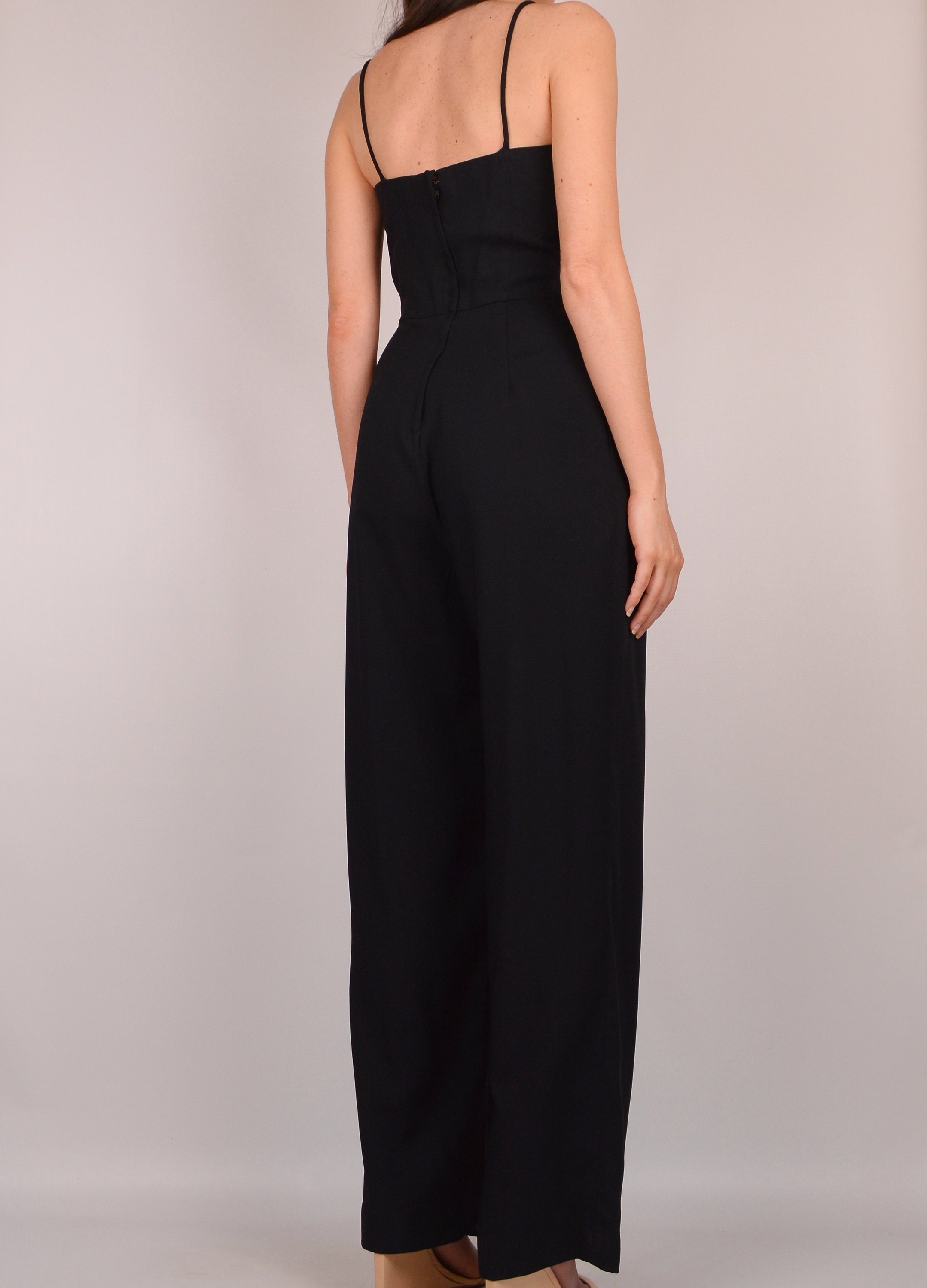 Vintage Wide Leg Jumpsuit (S)