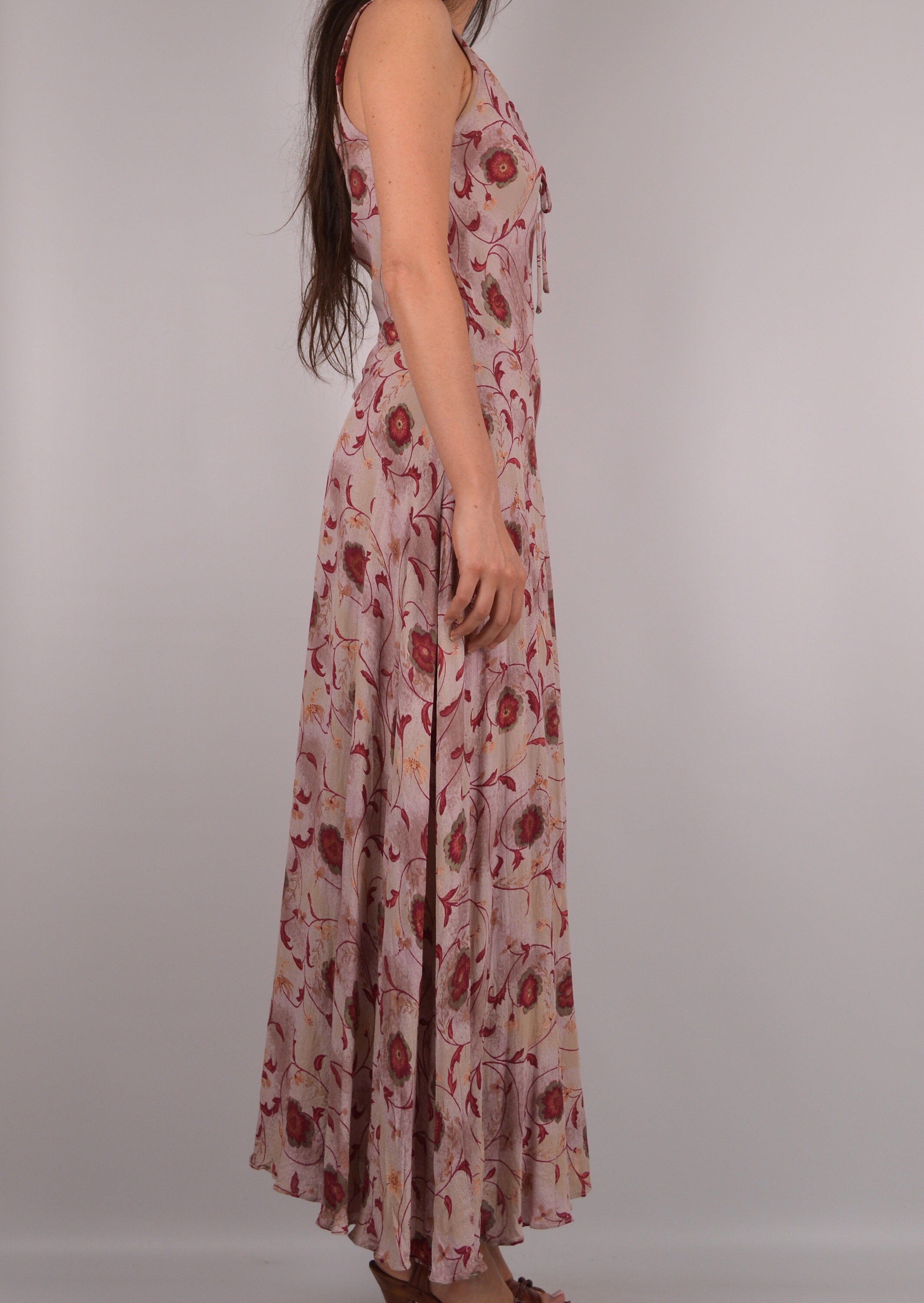 Romantic Vintage Floral Maxi Dress