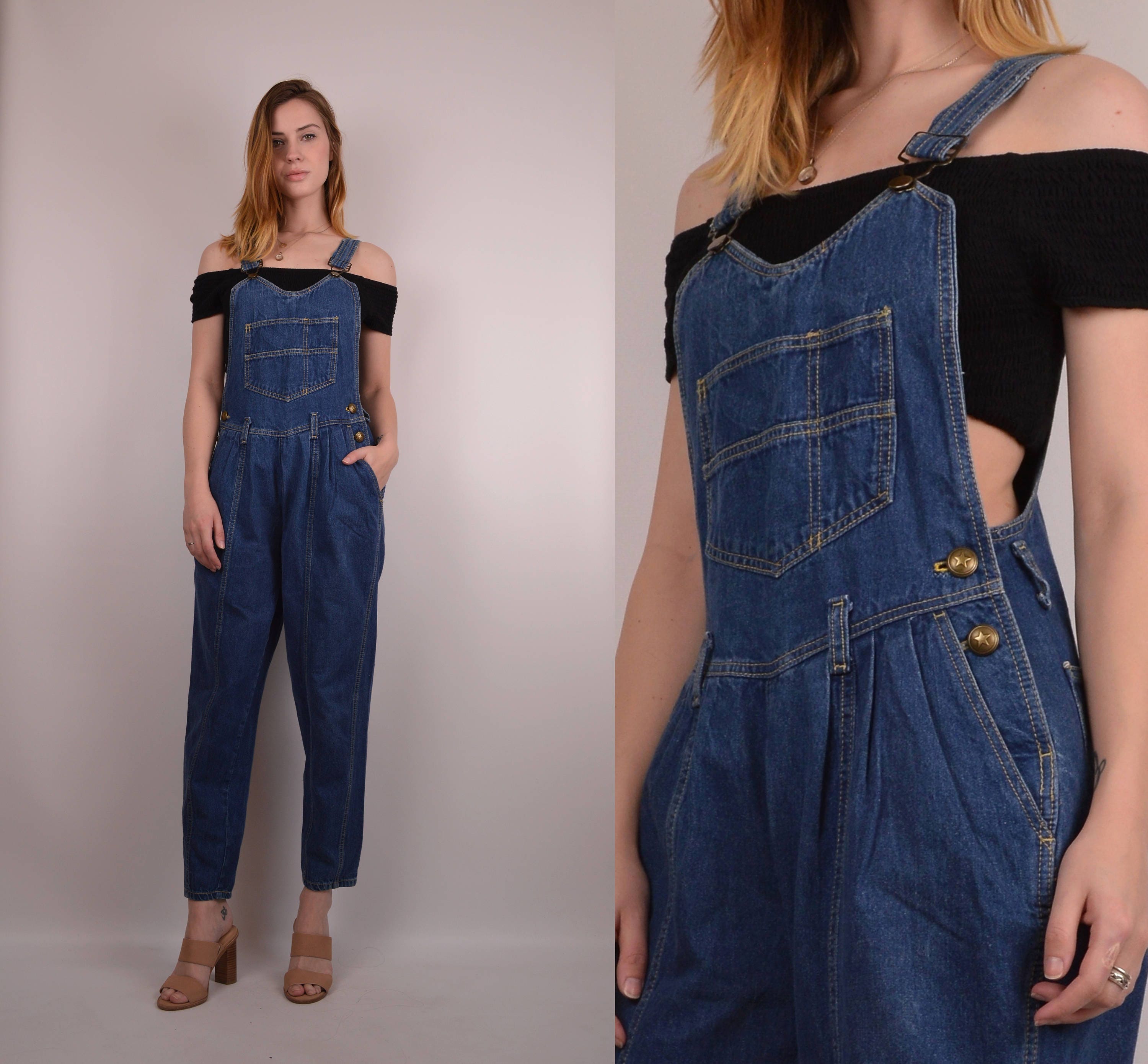 Vintage Denim Overalls