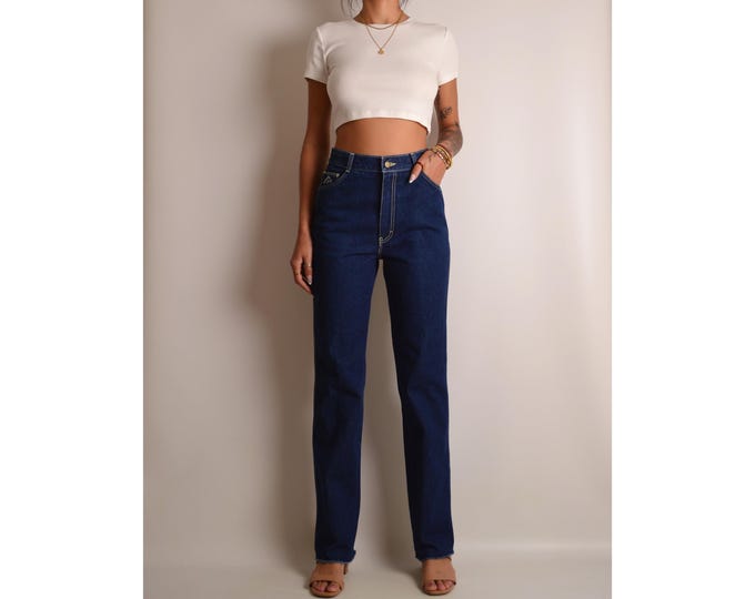 70's Jordache High Waist Jeans (29"W) Straight Leg