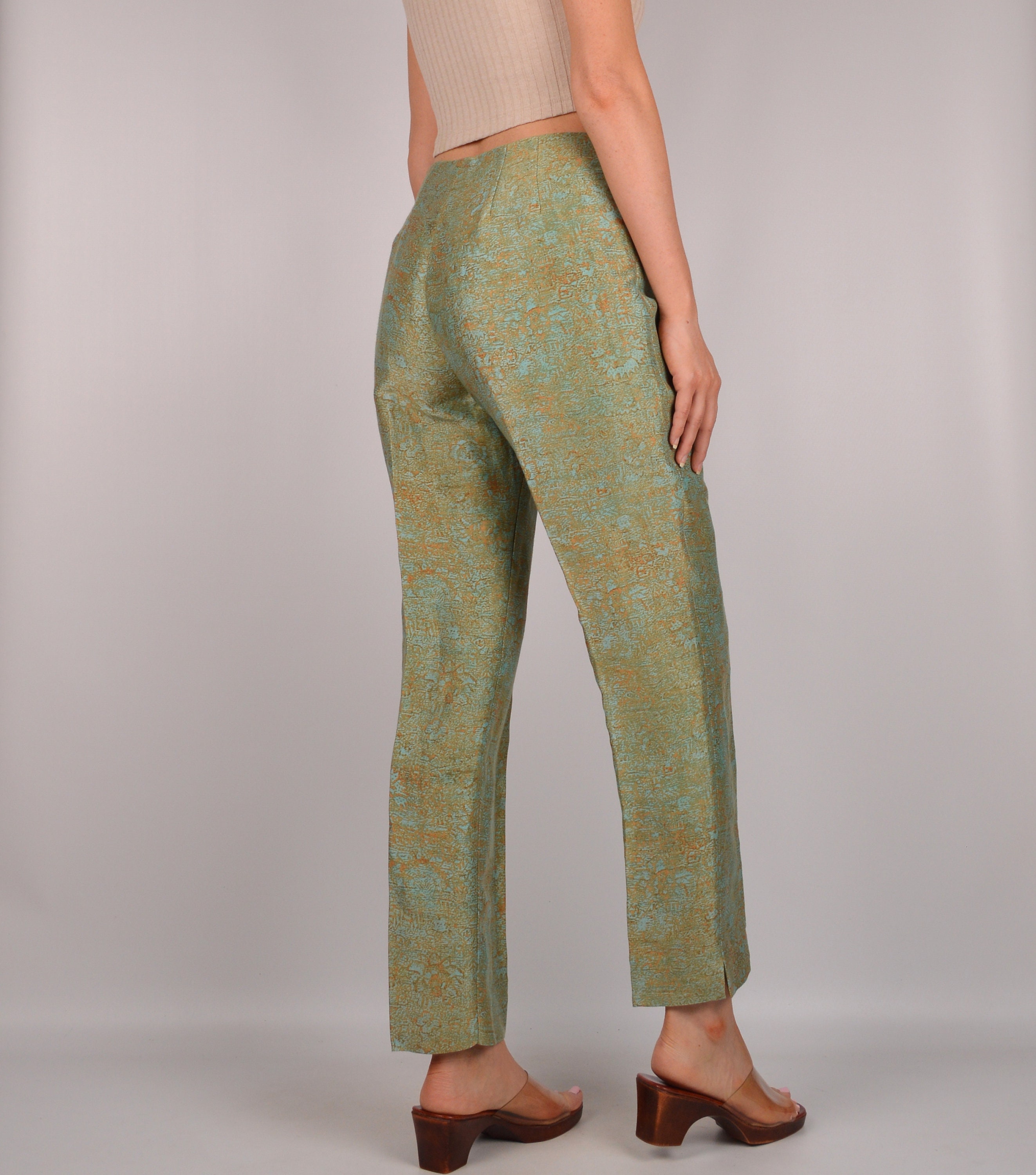 Pastel Linen Silk Trousers (27W)