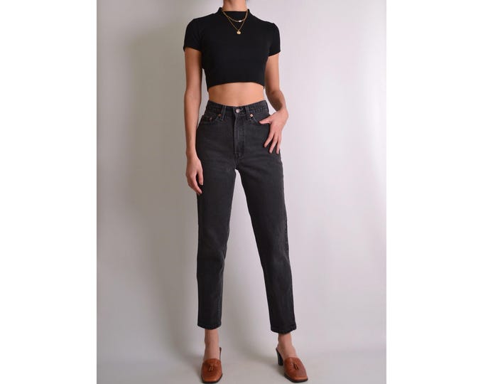 Vintage Black LEVI'S 512 Slim Jeans (26/27"W)