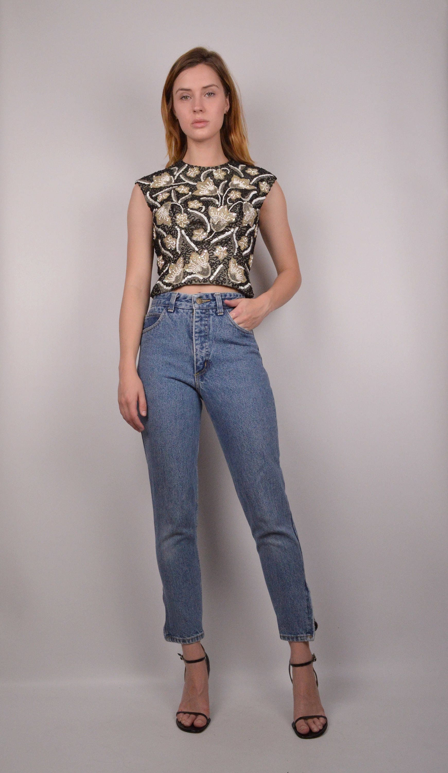 guess high waisted jeans