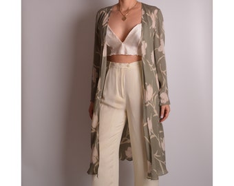 silk duster coat