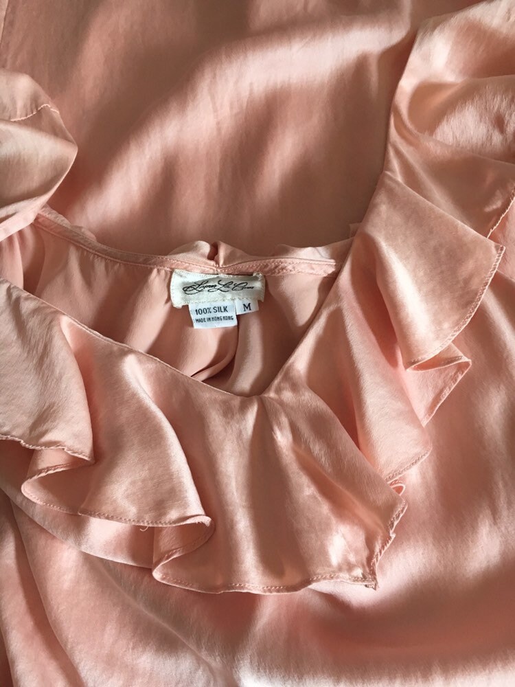 blush silk slip