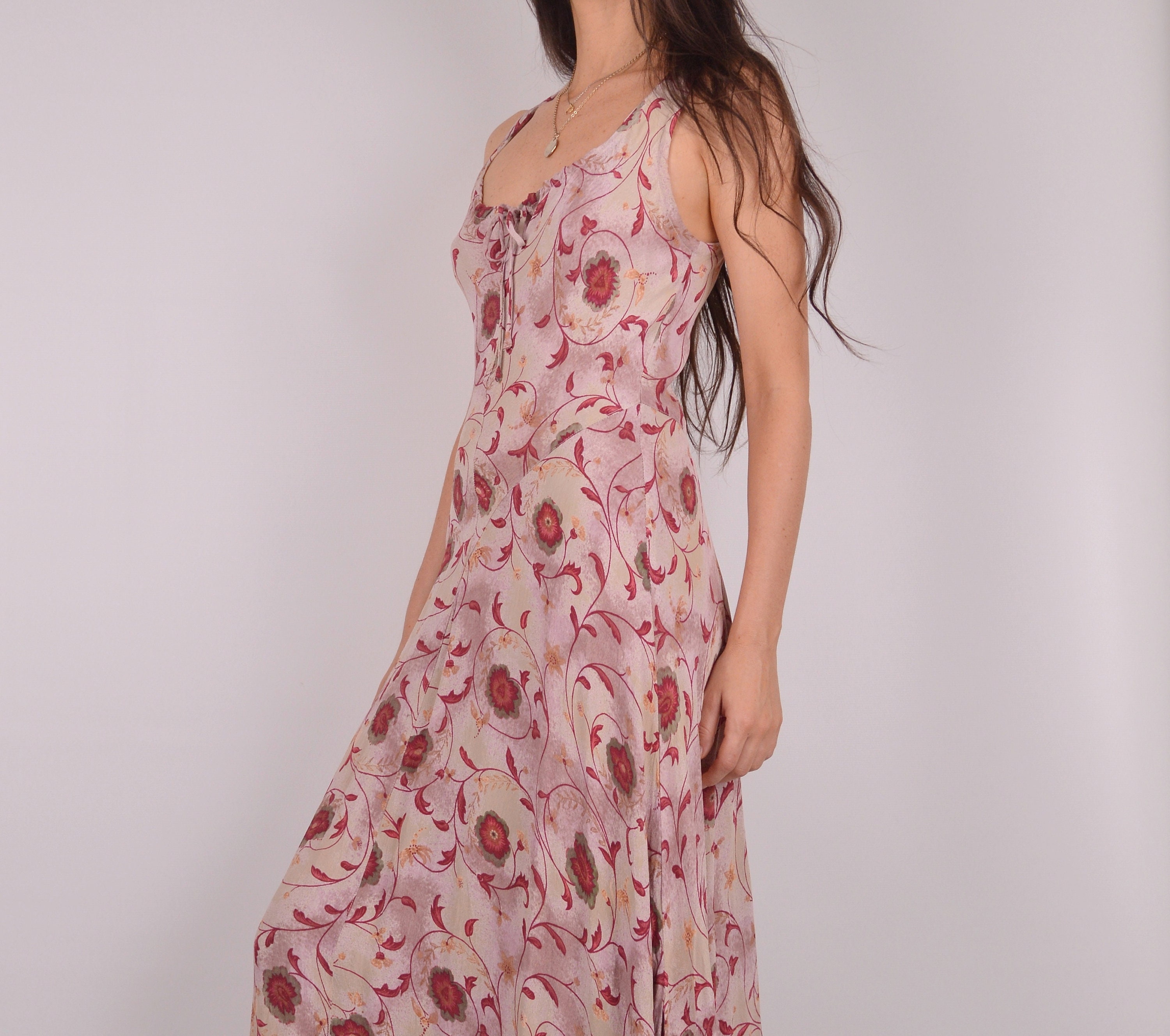 Romantic Vintage Floral Maxi Dress