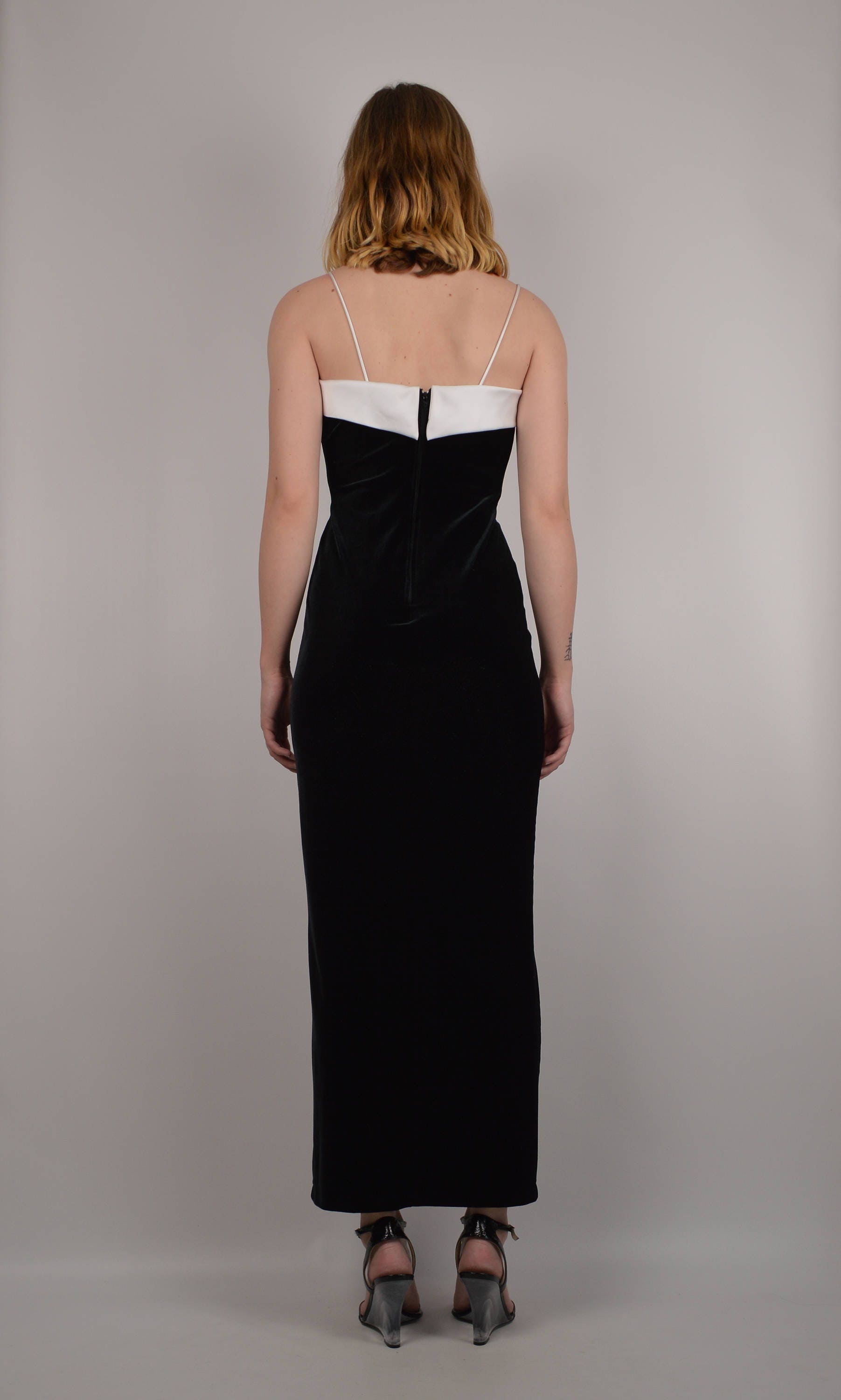 15 OFF Vintage Black Velvet Cocktail Dress