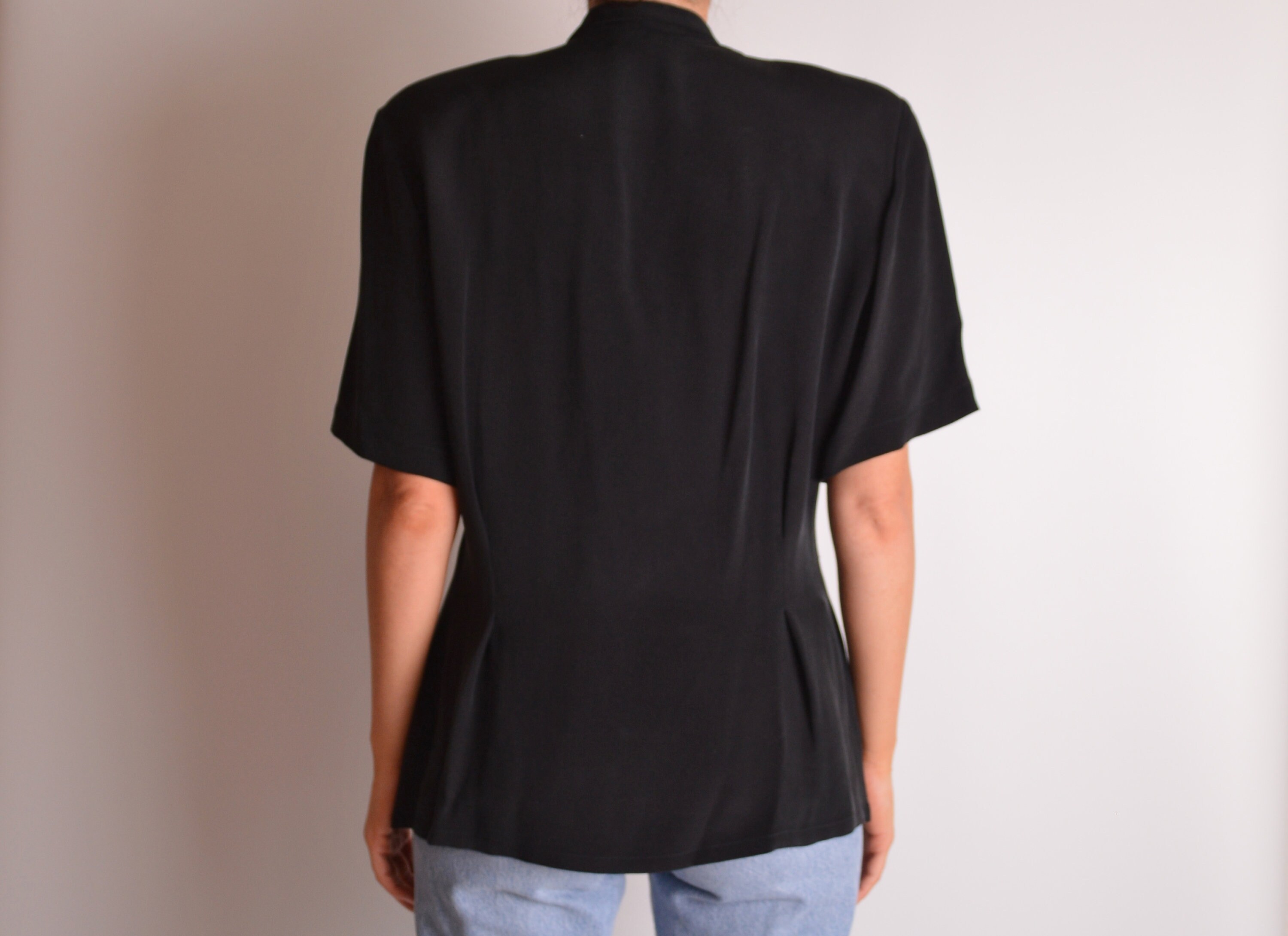 Wrap Blouse in Black