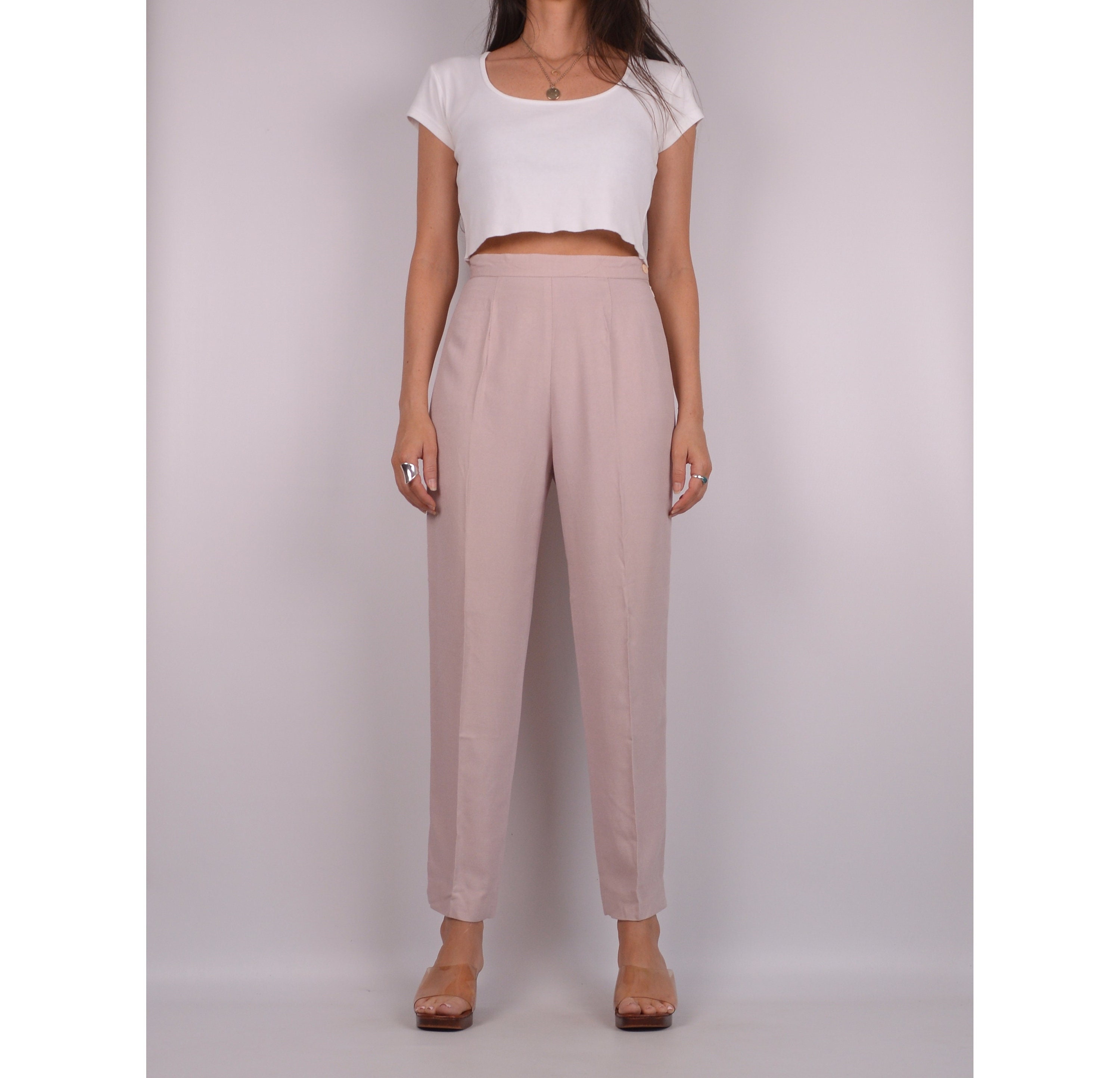 Vintage Blush Tapered Pant / 26 High Waist