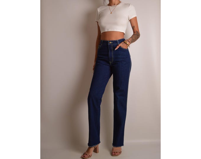 70's Jordache High Waist Jeans (29"W) Straight Leg