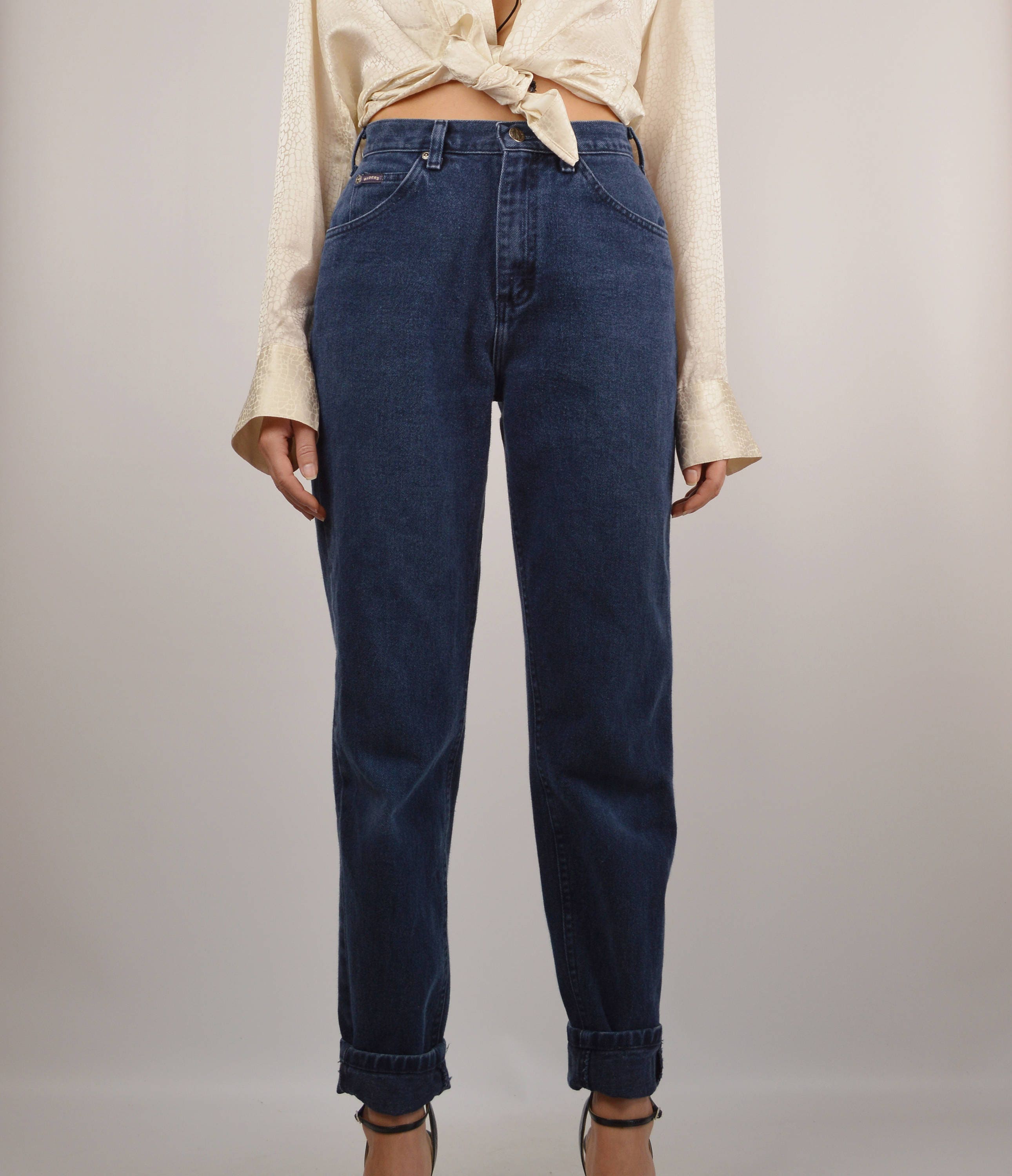Vintage High Waist Tapered Jeans