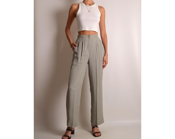 Vintage Pleated Trousers (24"W)