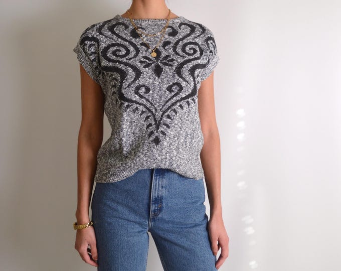 Vintage Knit Sweater Top (XS-M)