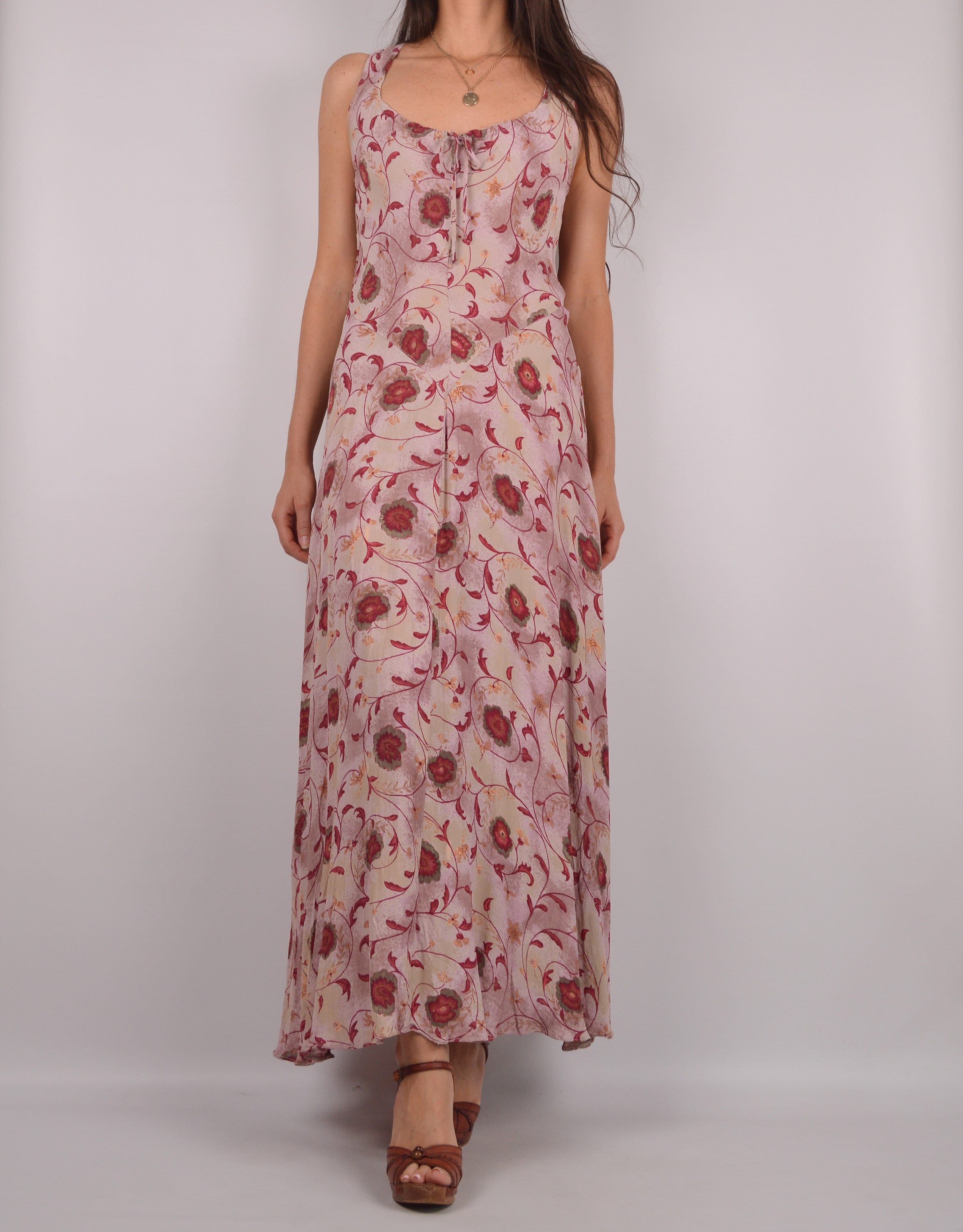 Romantic Vintage Floral Maxi Dress