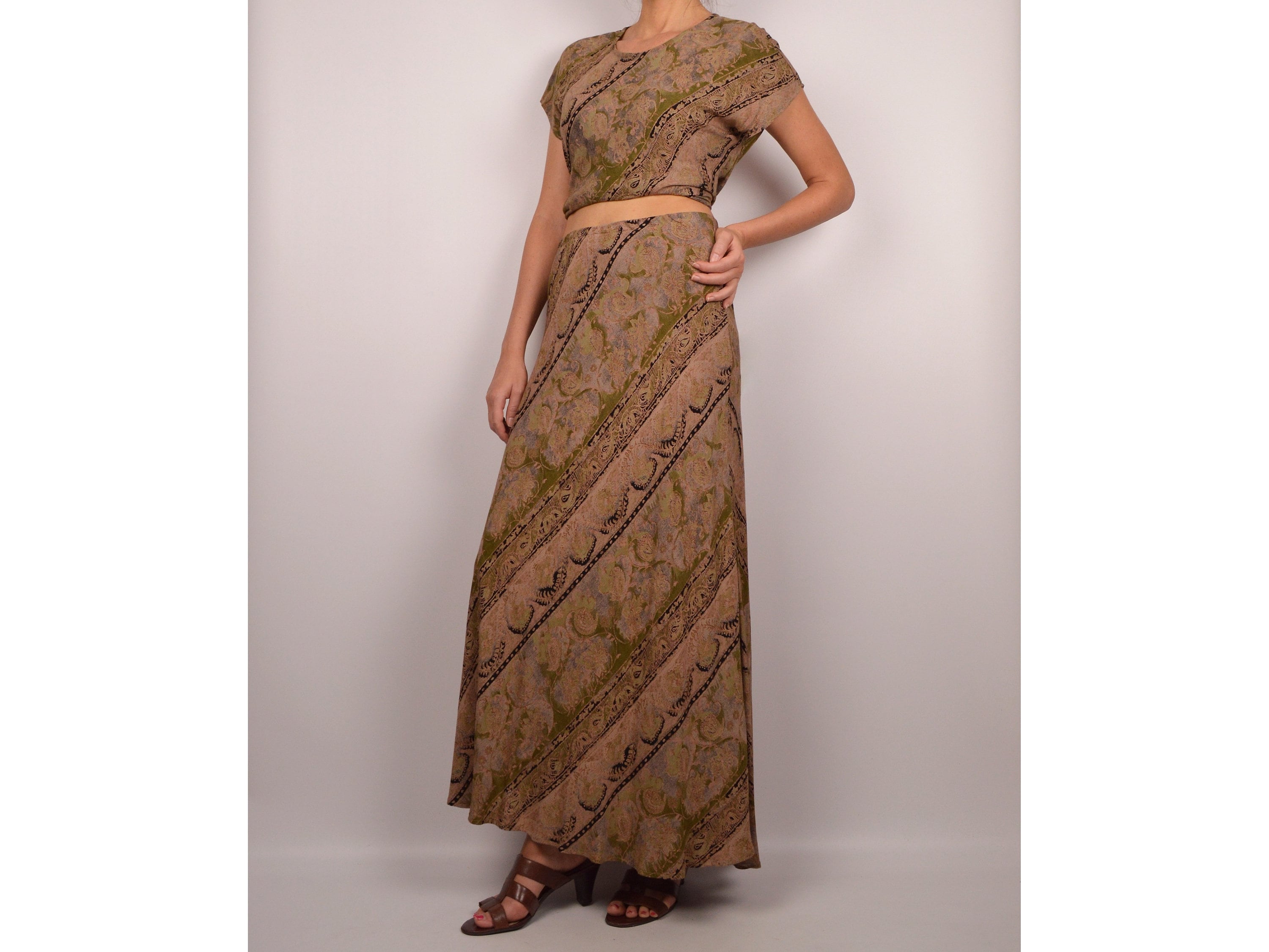 90's Matching Top & Skirt Set