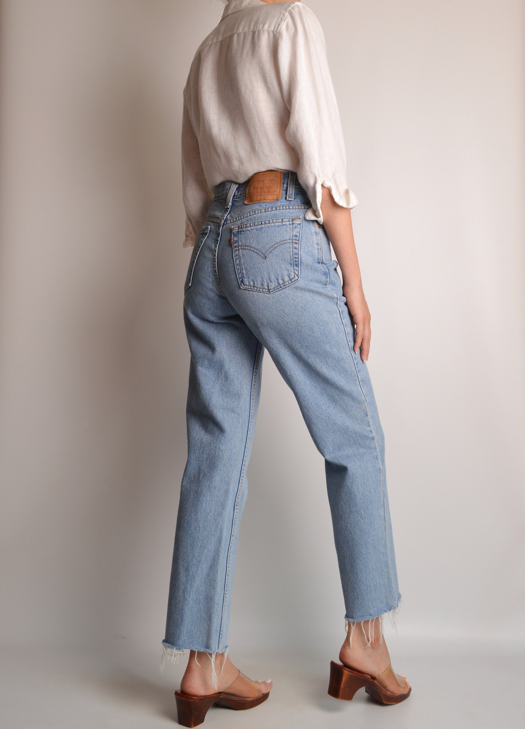 Vintage LEVI'S 512 Frayed Jeans (28W)