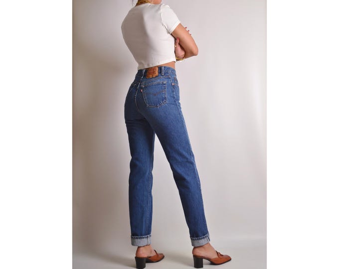 Vintage LEVI'S 18501 Button Fly Jeans (27/28"W)
