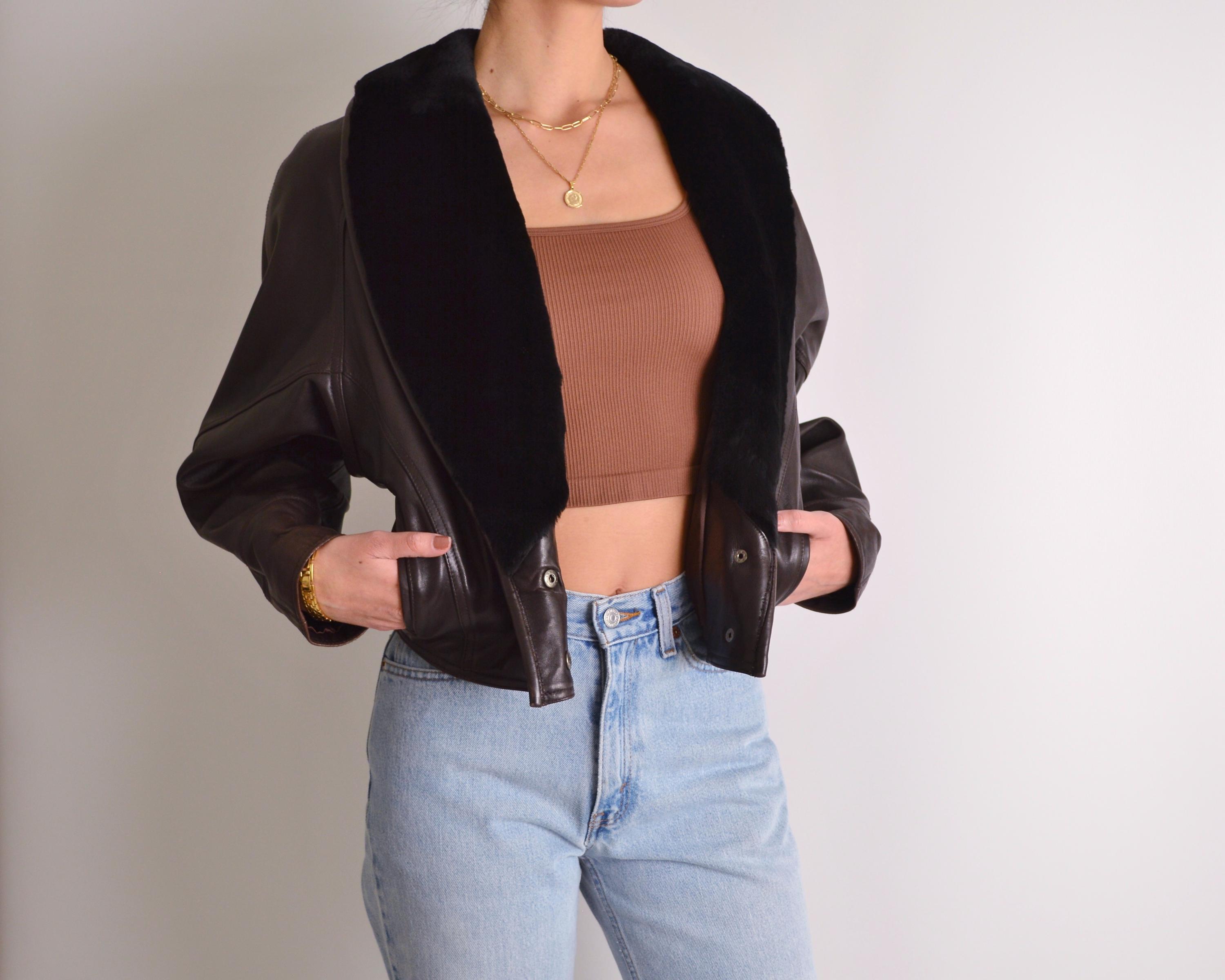 Vintage Look Faux Leather Crop Moto Jacket | boohoo USA