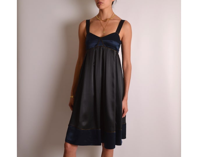 Vintage Silk Cocktail Dress (S)