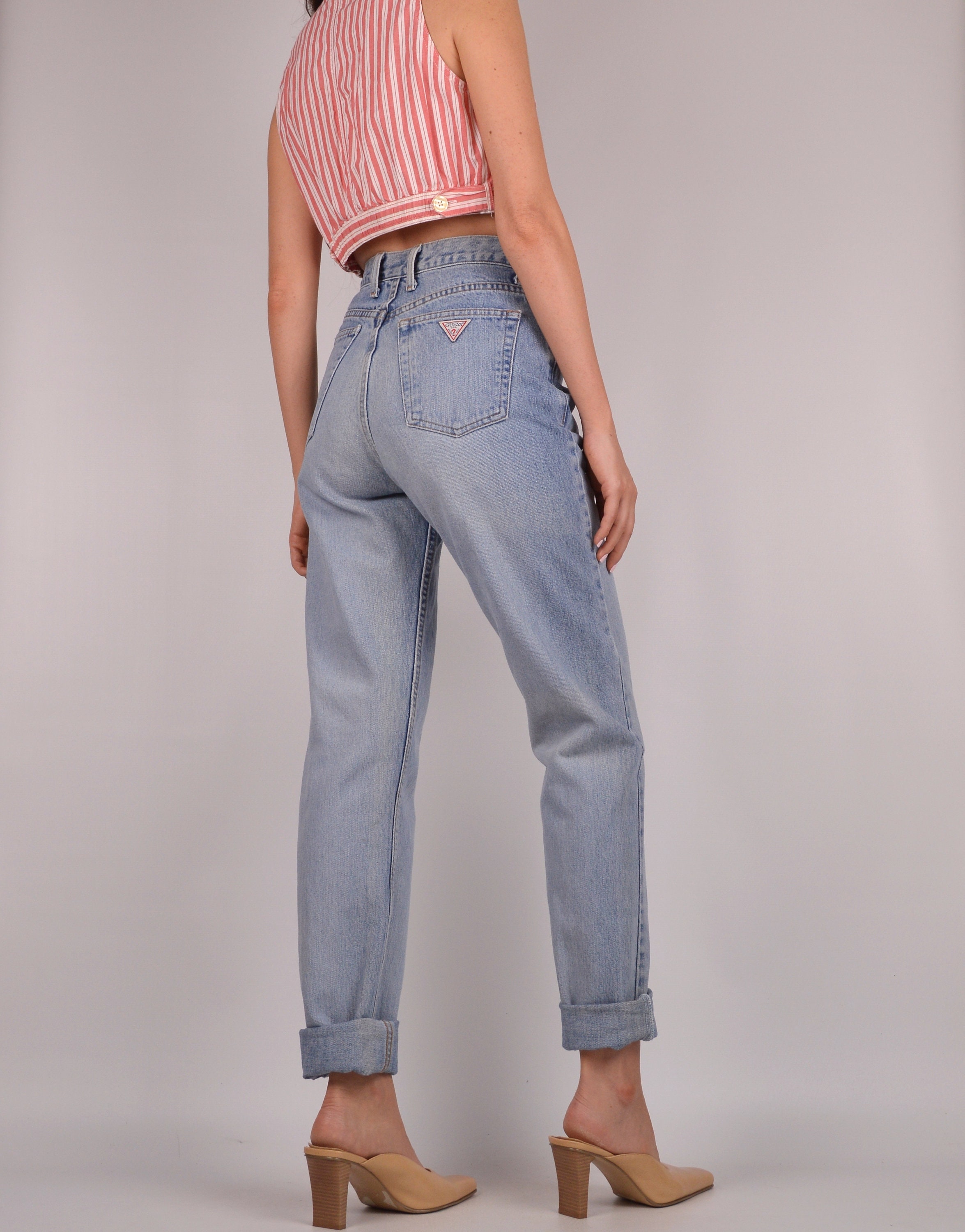 Vintage GUESS Tapered Jeans / 26W High Waist