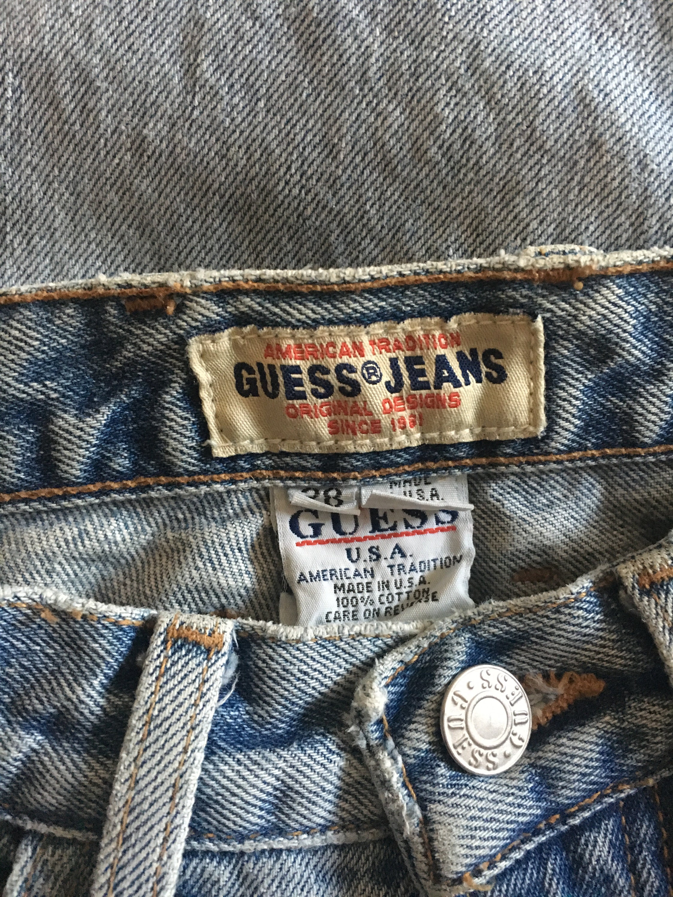 Vintage GUESS Tapered Jeans / 26W High Waist