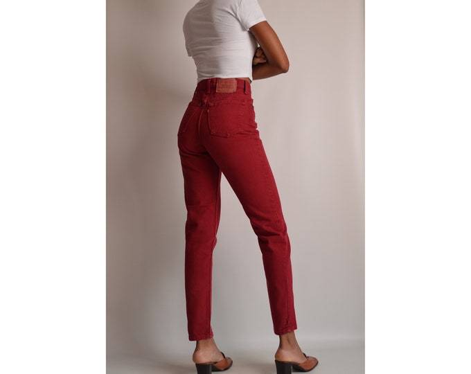 Vintage Cranberry LEVI'S 512 Jeans (26"W)