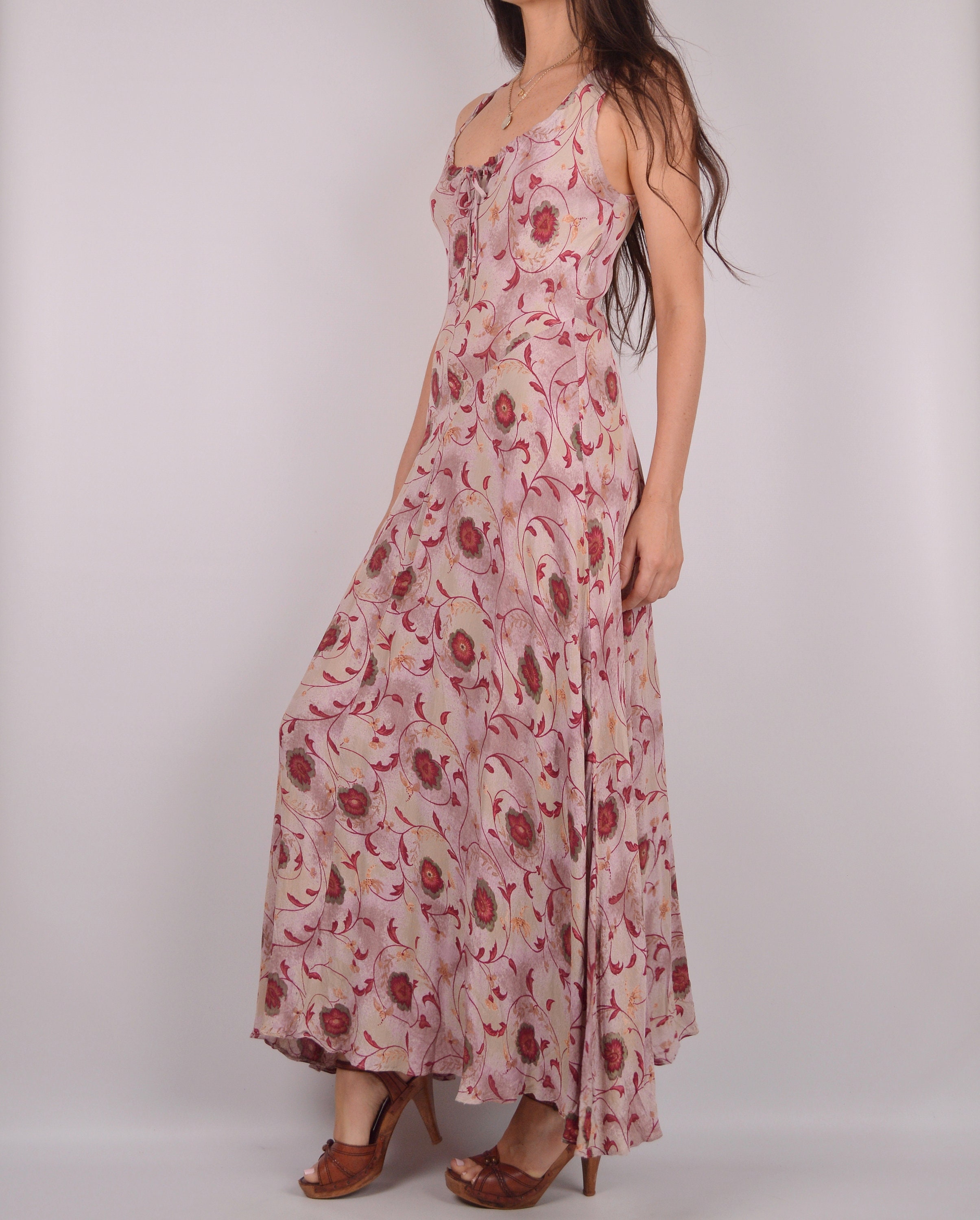 Romantic Vintage Floral Maxi Dress