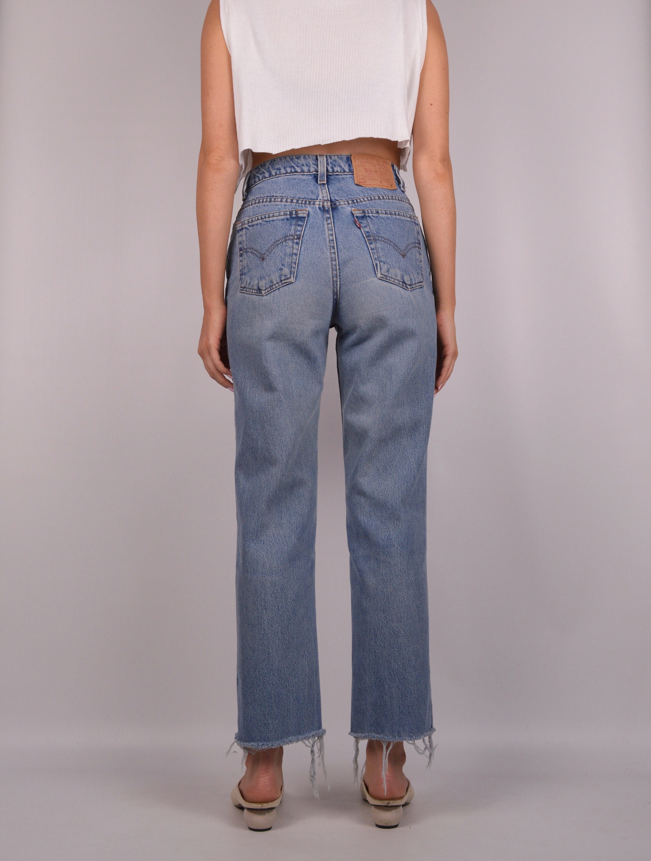 LEVI'S 512 Slim Frayed Jeans / 28W