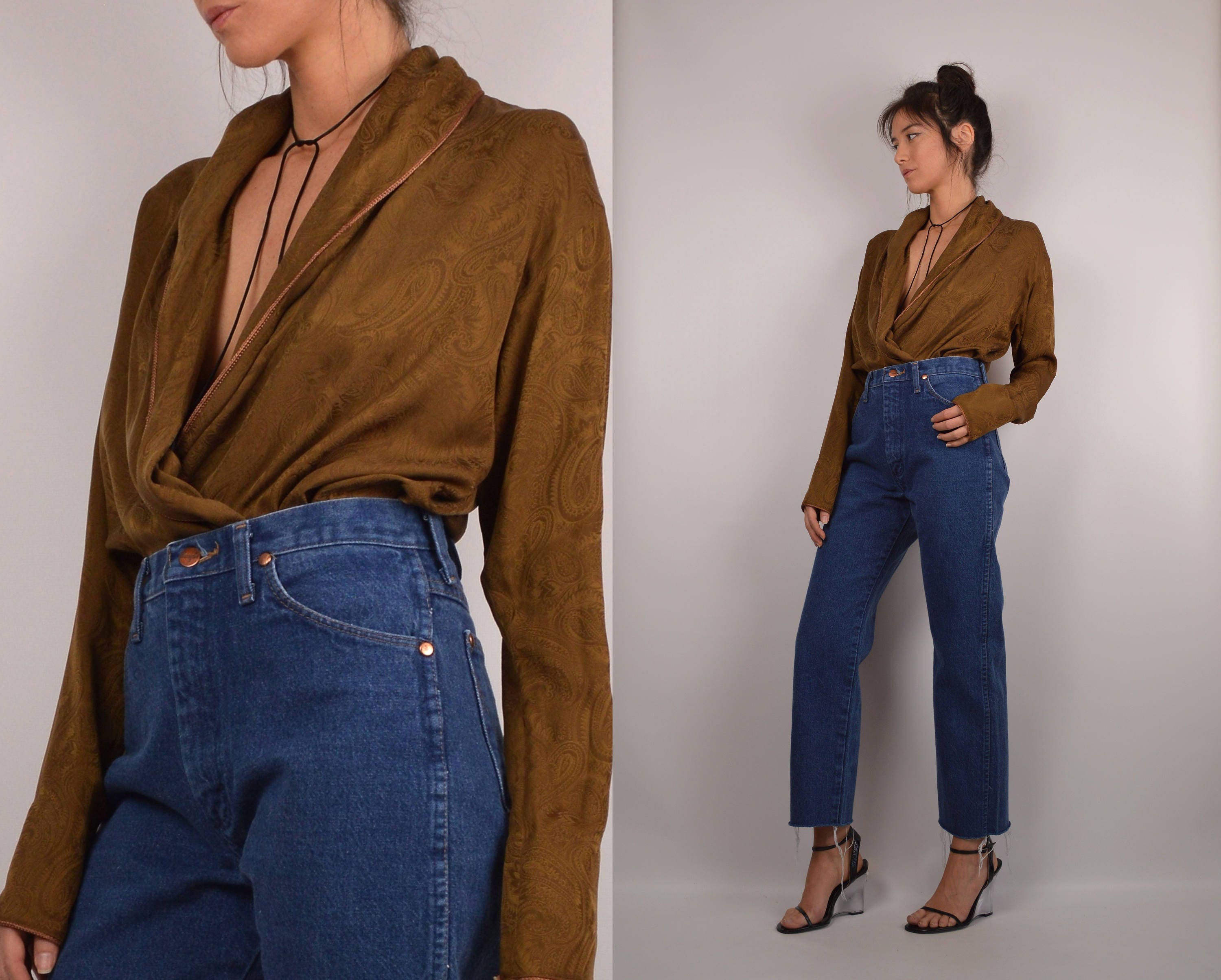 silk blouse bodysuit