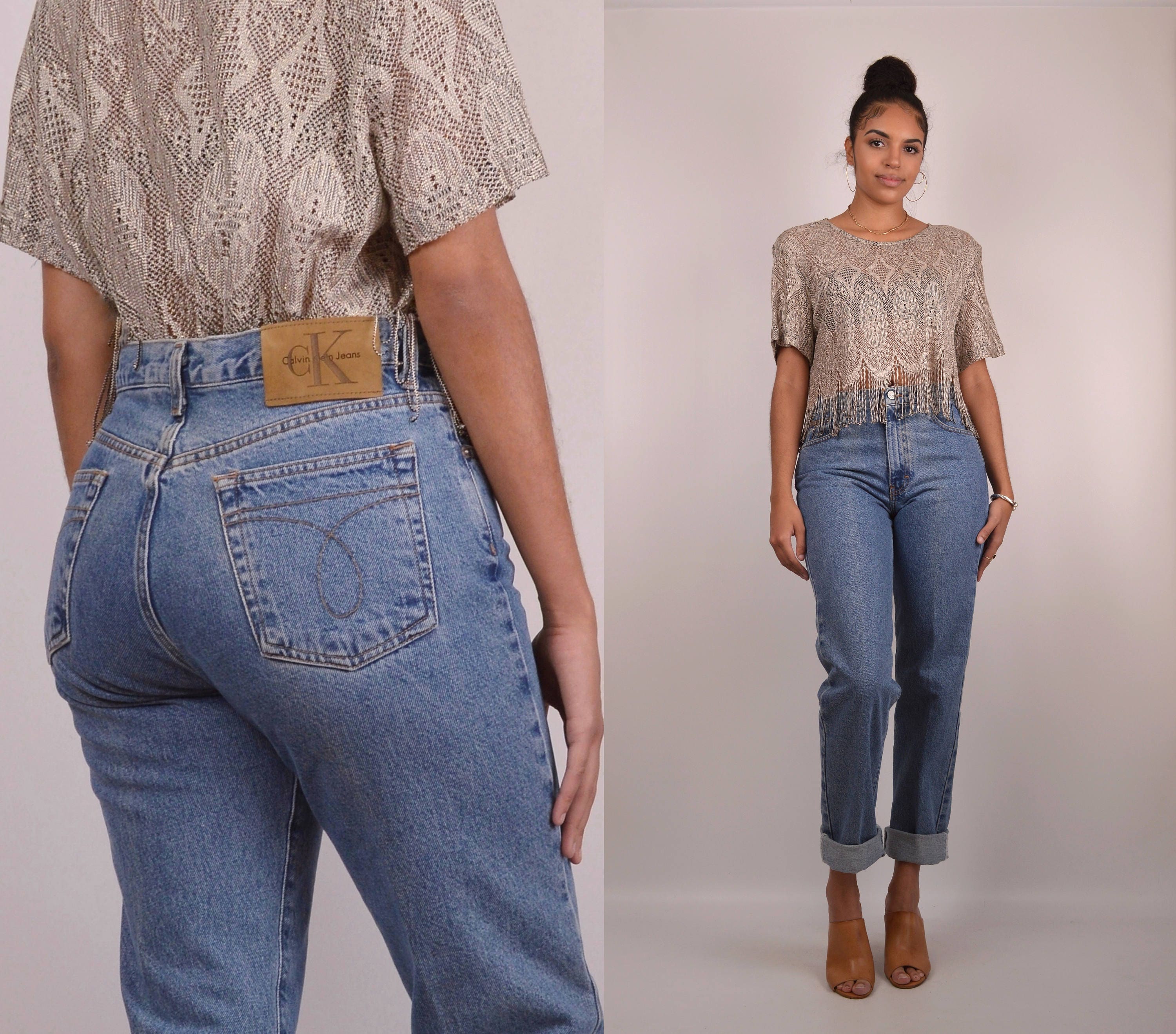 Calvin Klein Jeans - high waist vintage denim, 31W